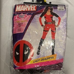 Marvel Three Piece Lady Deadpool Costume